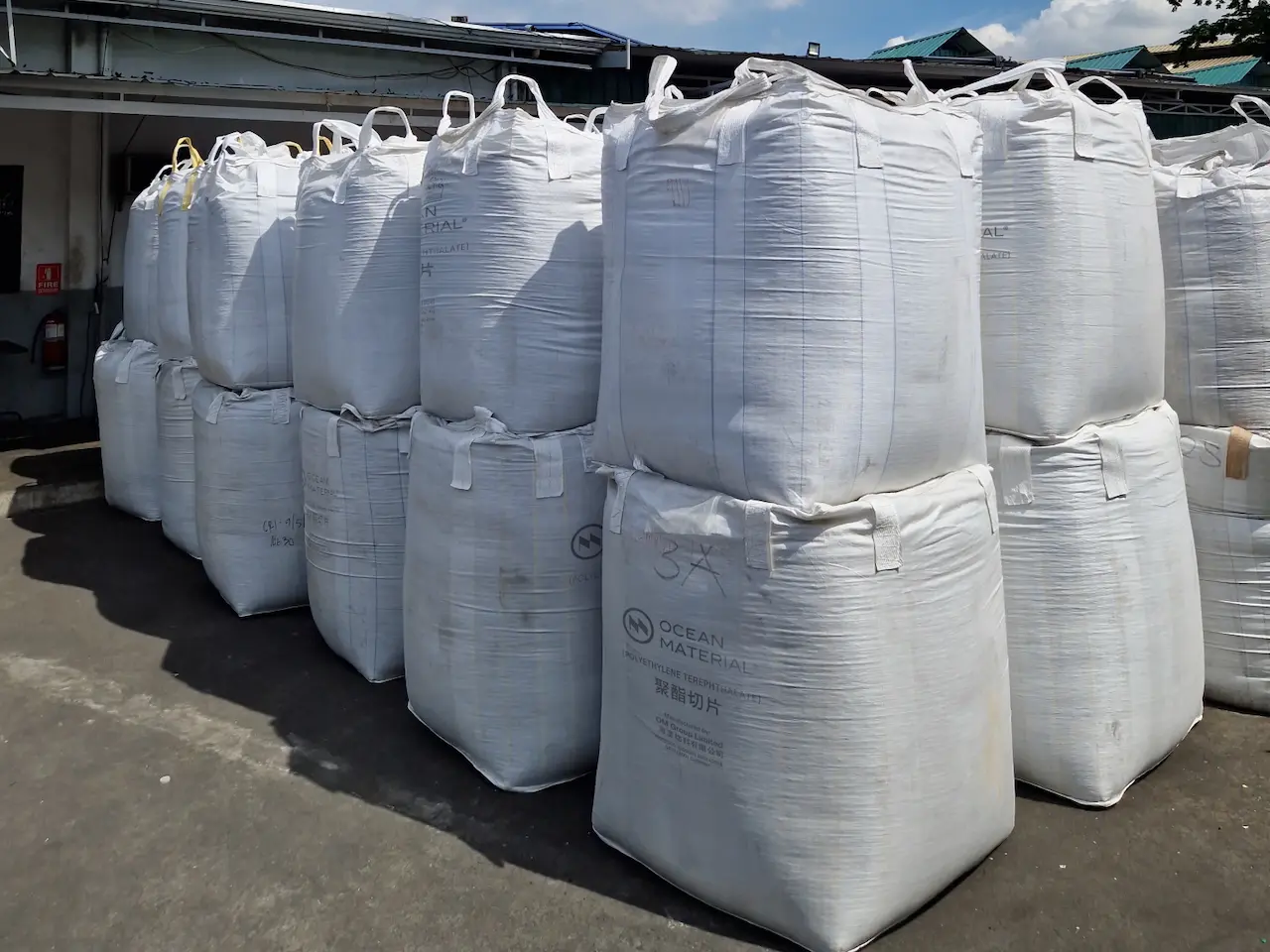 Exportfertig verpacktes Recyclat